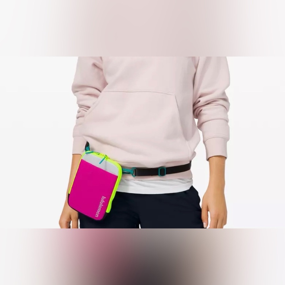 Lululemon Pink and Green‎  Crossbody Bag - Picture 2 of 7